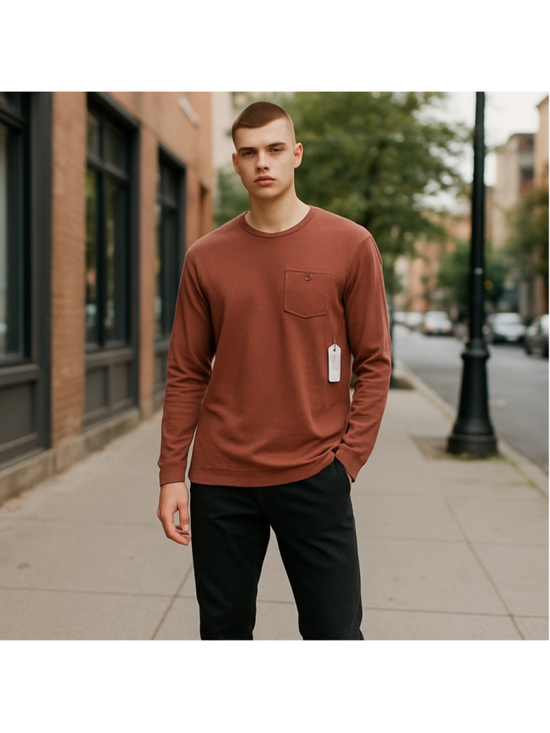 Hurley Other - Men's Hurley & Co Long Sleeve T-Shirt Size M Brown